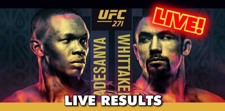 UFC 271 live results - Israel Adesanya vs. Robert Whittaker 2