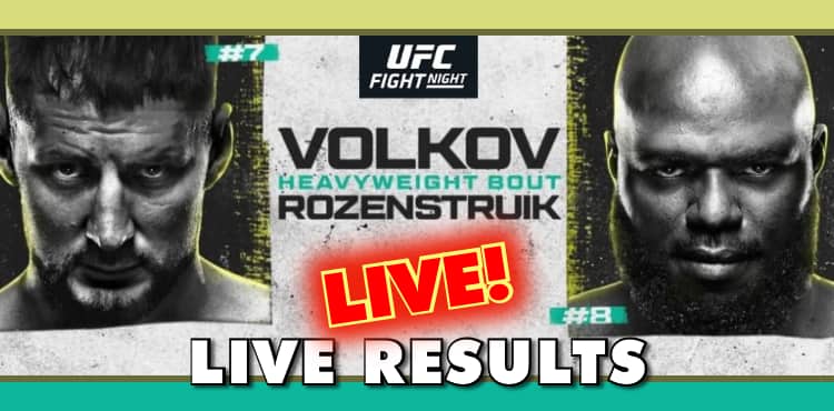 UFC Vegas 56 Live Results: Alexander Volkov vs. Jairzinho Rozenstruik